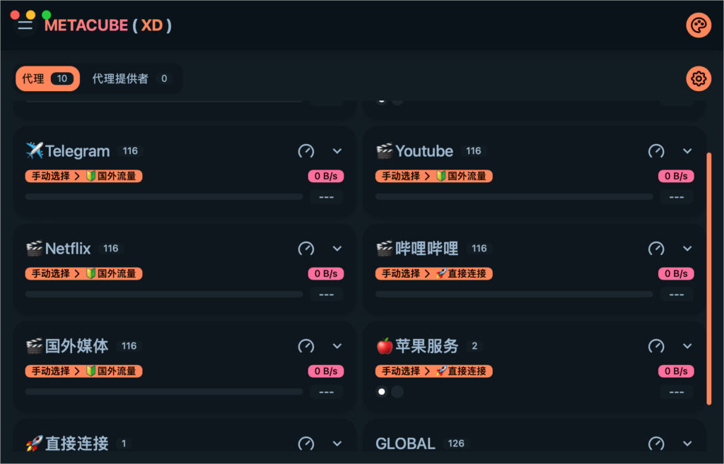 ClashX Meta 代理 ClashX Meta 代理