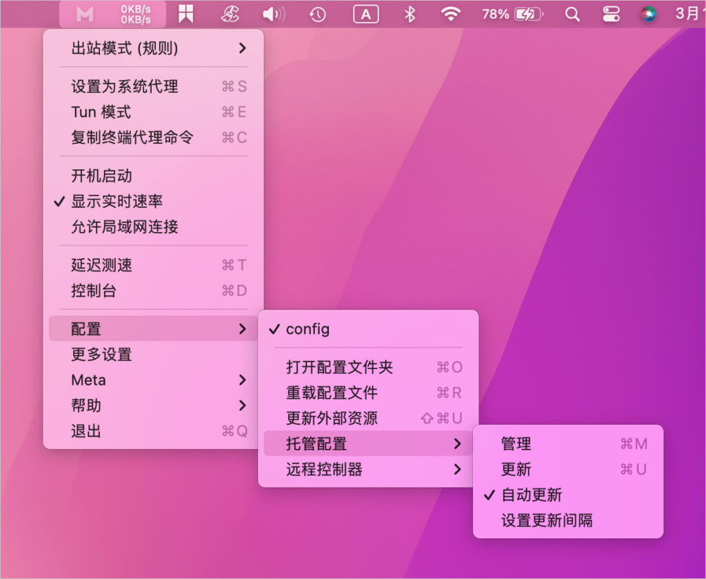 ClashX Meta 配置文件管理 ClashX Meta 配置文件管理
